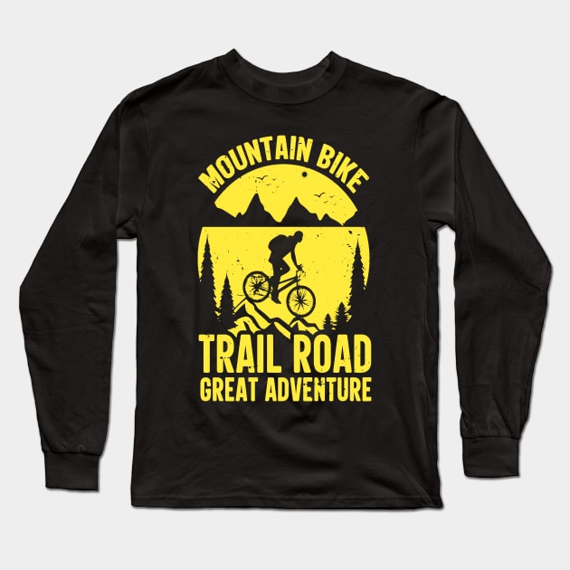 Mountain Bike Long Sleeve T-Shirt by aybstore